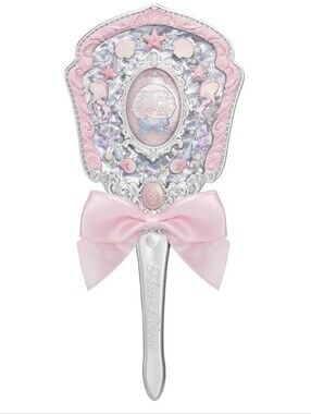 Flower Knows Shell's Jewel Collection Hand Mirror Vintage Pink Seashell